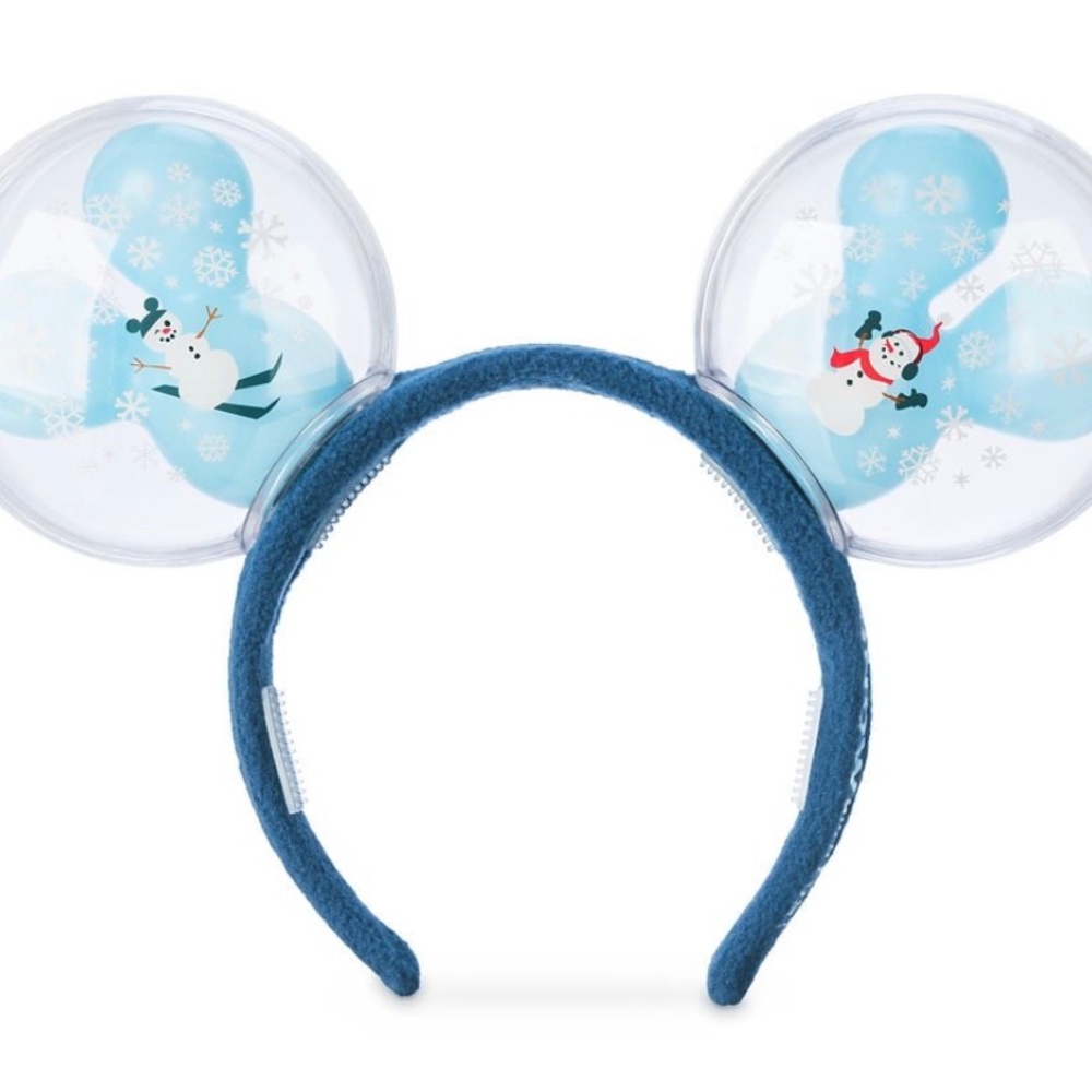 Disney Mickey Mouse Snowman Balloon Light-Up Ear Headband for Adults